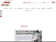 Tablet Screenshot of bigtor.pl